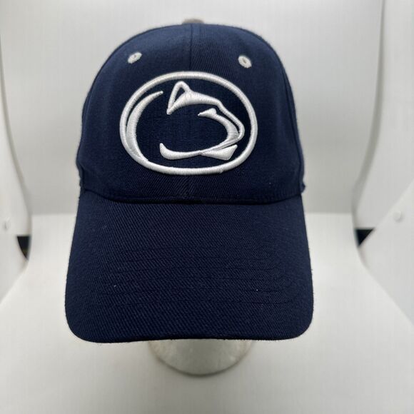 Vintage Penn State Nittany Lions Fitted Navy Hat Collegiate One Size - Picture 1 of 9